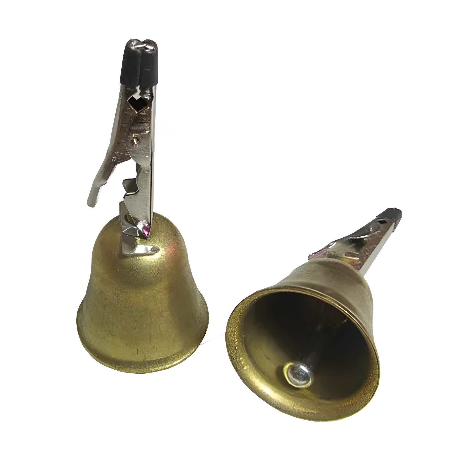 Колокольчик BS6 одинарный, латунный, с металл. клипсой