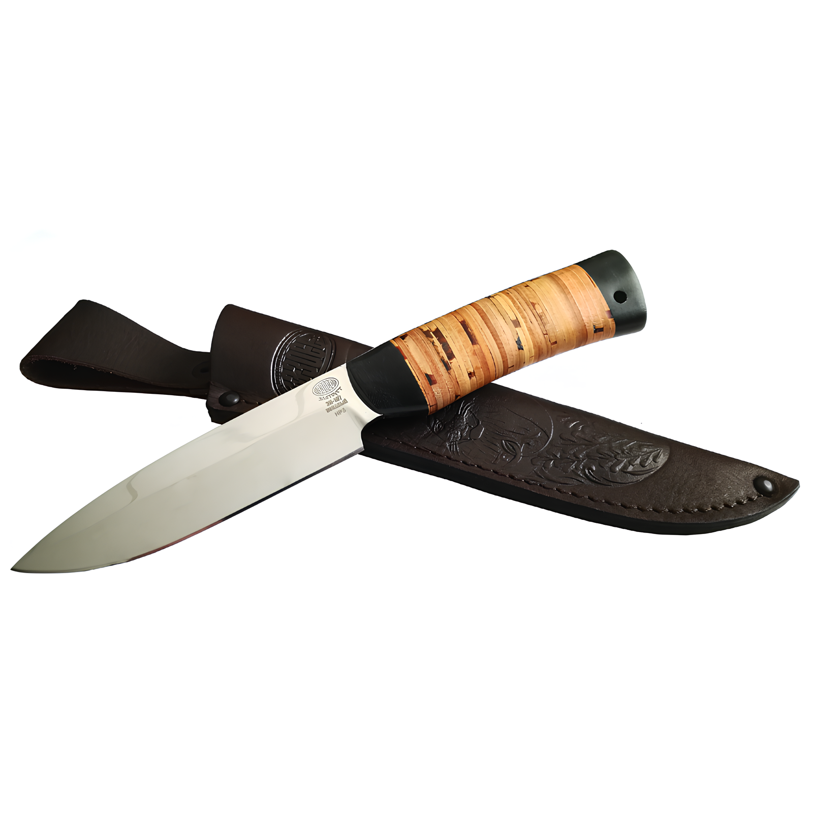 Нож туристич. ''Милорд'' НР3, ст.ЭИ-107, текстолит, береста