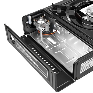 Плита газовая портативная в кейсе (HS-BDZ-155-A) Helios