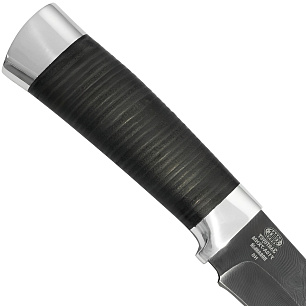 Нож туристич. Н6, ст. У10А-7ХНМ, дюраль, кожа